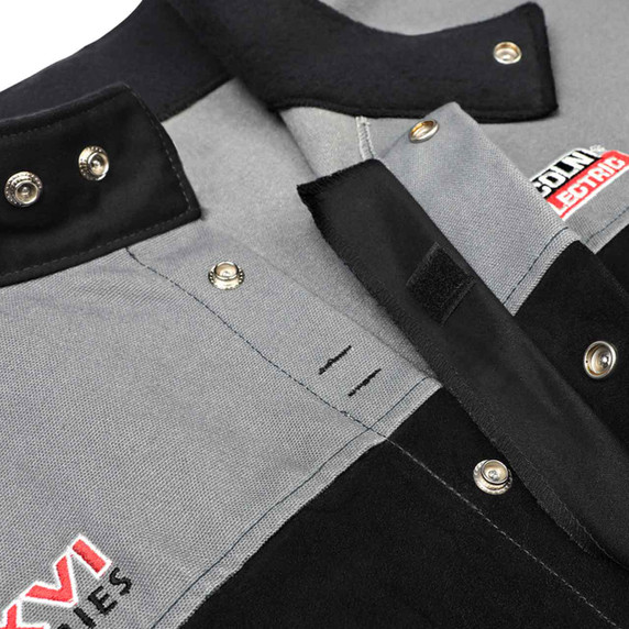 Lincoln Electric K4933 XVI Series Split Leather & FR Welding Jacket, Large