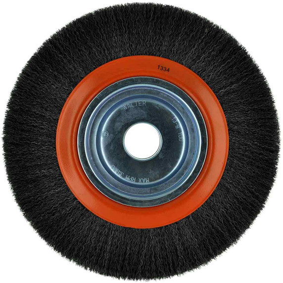 Walter 13B100 10x1x1-1/4 Crimped Wire Wheel Brush for Bench or Pedestal Grinder STEEL