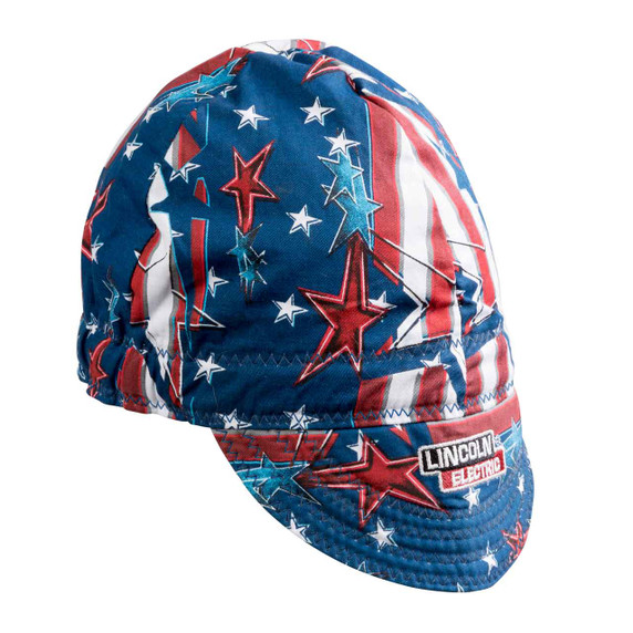 Lincoln Electric All American Welding Cap, Red White & Blue, K3203-ALL