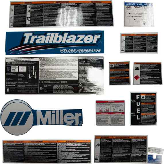 Miller 255939 Kit, Label Trailblazer 275/325