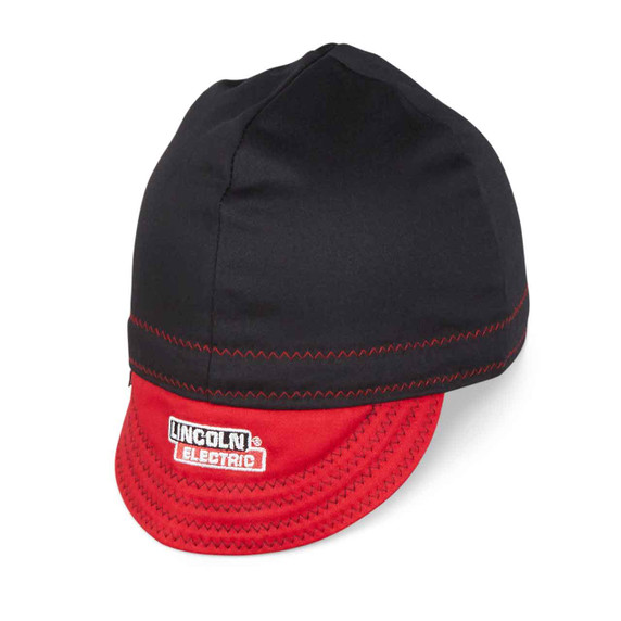 Lincoln FR Welding Cap, Black & Red, X-Large, K4818-XL