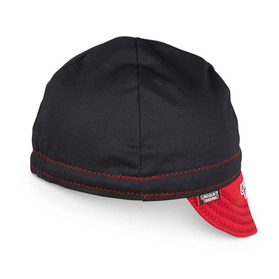 Lincoln FR Welding Cap, Black & Red, X-Large, K4818-XL