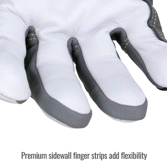 Black Stallion TIGster T50 Premium Grain Goatskin & FR Cotton TIG Welding Glove, Large
