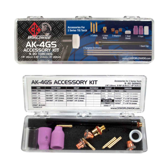 CK AK-4GS Accessory Kit 2 Series Gas Saver (1/16, 3/32, 1/8)