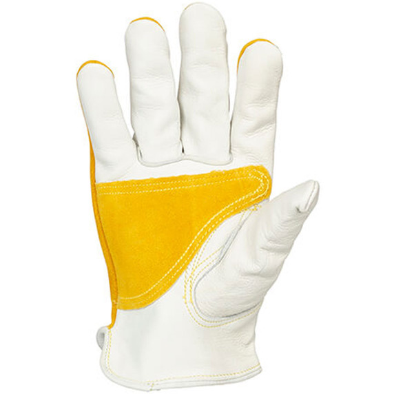 Tillman 1418 Top Grain & Split Cowhide Drivers Gloves with Reinforced Palm, Medium