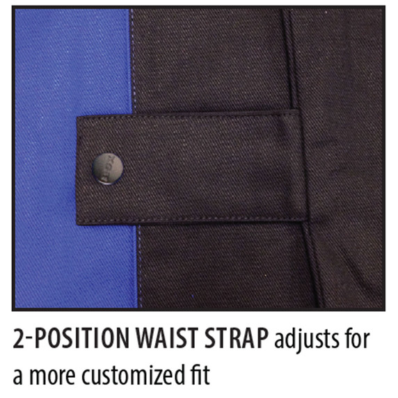 Black Stallion BXRB9C BSX Contoured FR Cotton Welding Jacket, Royal Blue, 5X-LG