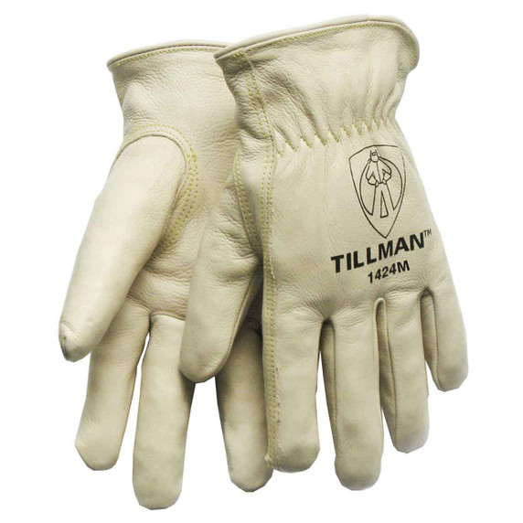 Tillman 1424 Grade "A" Top Grain Cowhide Drivers Gloves, Medium