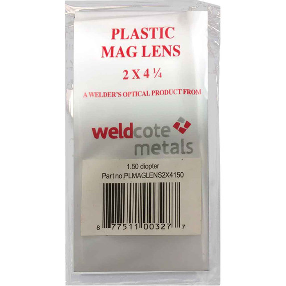 Weldcote Metals 1.25 Plastic Magnifying Lens 2 x 4-1/4"