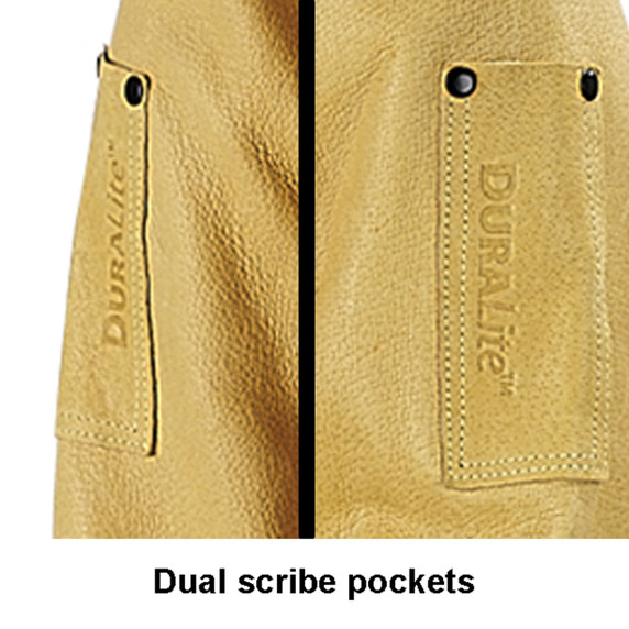 Black Stallion 30PWC DuraLite Premium Pigskin Welding Jacket, Tan, 2X-Large