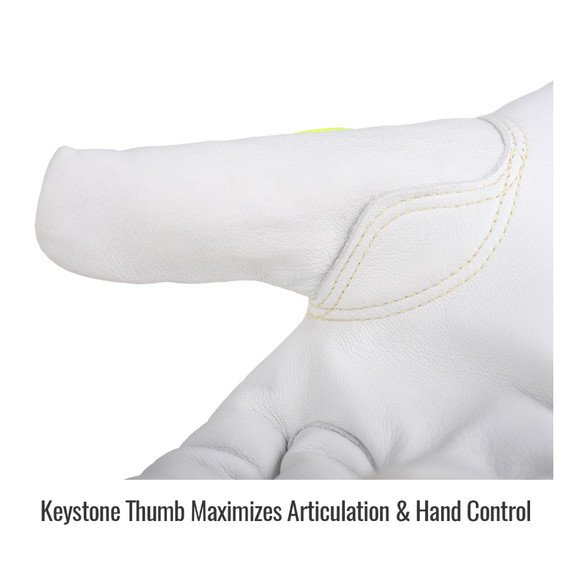 Black Stallion 9GCRI A5 Cut & Impact Resistant Premium Grain Goatskin Drivers Glove, X-Large