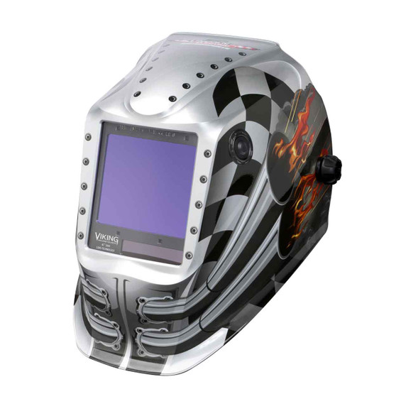 Lincoln Electric K3100-4 VIKING 3350 Auto Darkening Welding Helmet with 4C Lens Technology, Motorhead