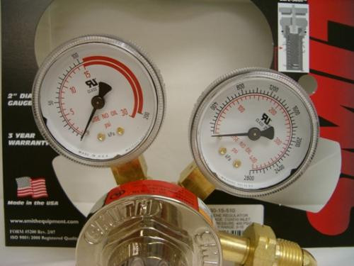 Miller Smith 30-15-510 Acetylene Medium Duty Regulator, CGA 510