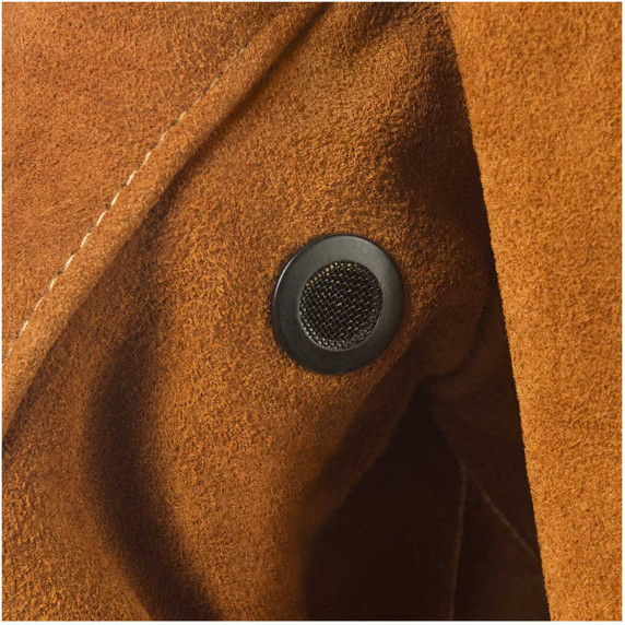 Steiner 9215-6X 30" Brown Weld-Cool Premium Side Split Cowhide Welding Jacket, 6X-Large