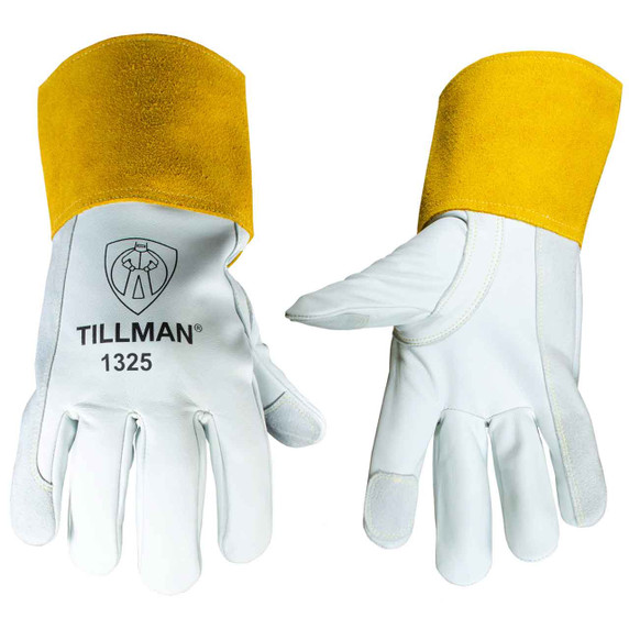 Tillman 1325 Goatskin TIG Welding Gloves with Reinforced Thumb and Fingertip, Small