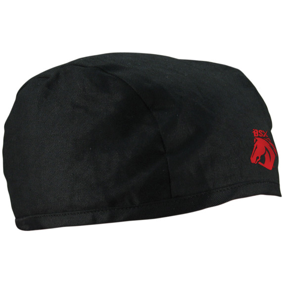 Black Stallion BSX BC5B-BK Black Cotton Welding Beanie Cap