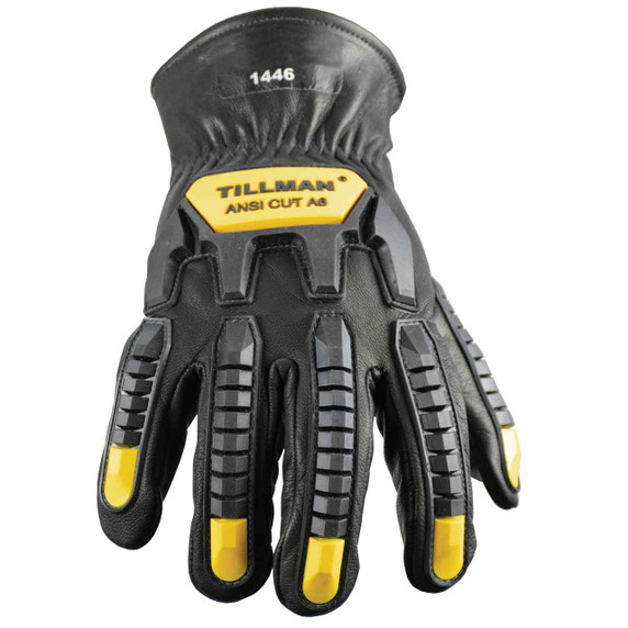 Tillman 1446 Top Grain Goatskin Drivers Glove with OilX Protection, Cut Resistance, Impact Protection, Medium