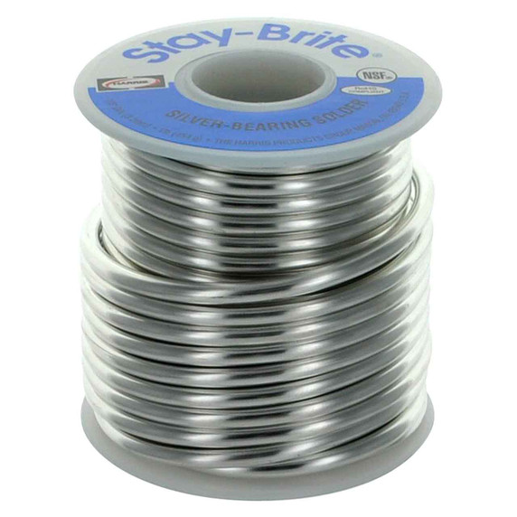 Harris SB61 Stay-Brite 1/8" Silver Solder #10001 1 lb. Spool