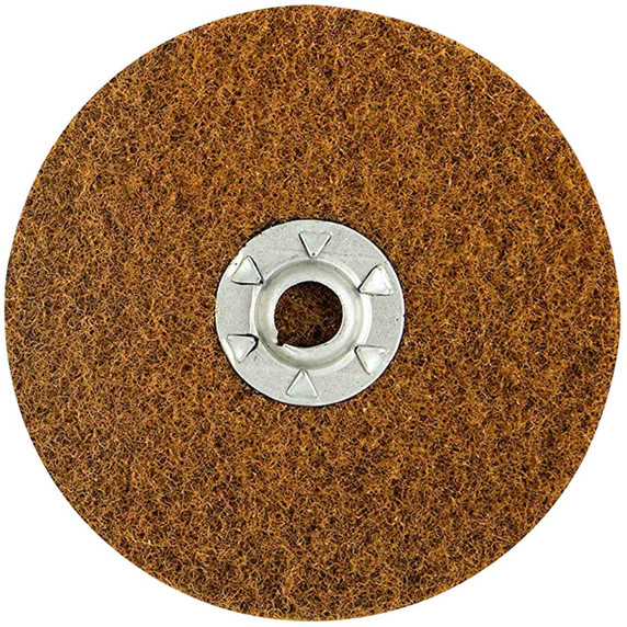 Norton 66254498516 5” Bear-Tex Rapid Prep Aluminum Oxide Speed-Change Fastener Non-Woven Discs, Coarse Grit, 25 pack