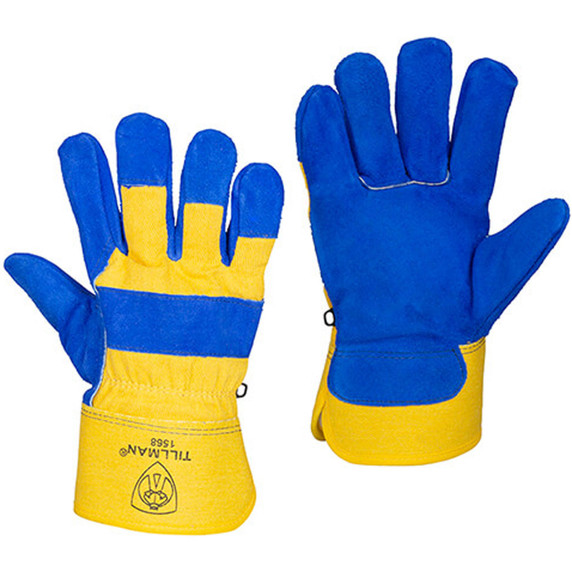 Tillman 1568 Split Cowhide & Canvas ColdBlock™ Lined Winter Work Gloves, X-Large