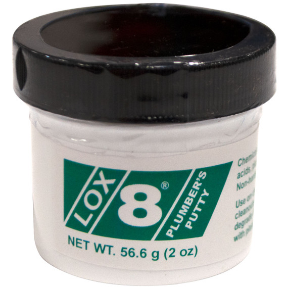 Fluoramics 9722167 LOX-8 Plumbers Putty 56.6 Gram Jar (Net Wt.  2 Oz)