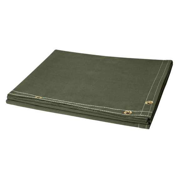 Steiner 301-4X6 12 oz Olive Green Canvas Duck Welding Curtain, 4' x 6'