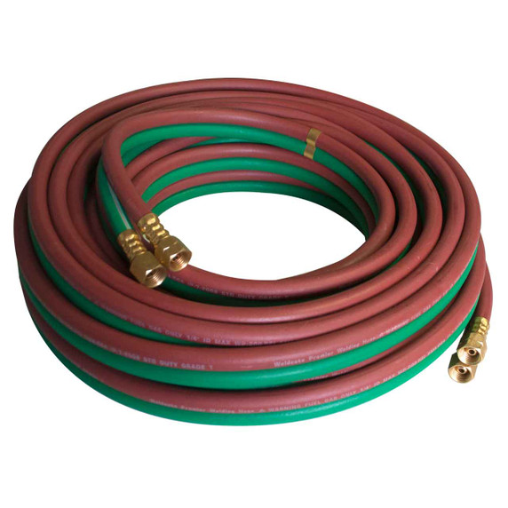Weldcote 50 Foot Twin Gas Welding Hose Grade T For All Fuel Gases