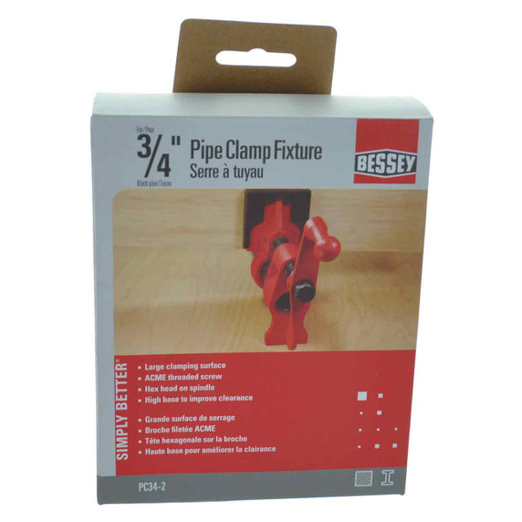 Bessey PC34-2 Clamp, pipe, 3/4 Inch