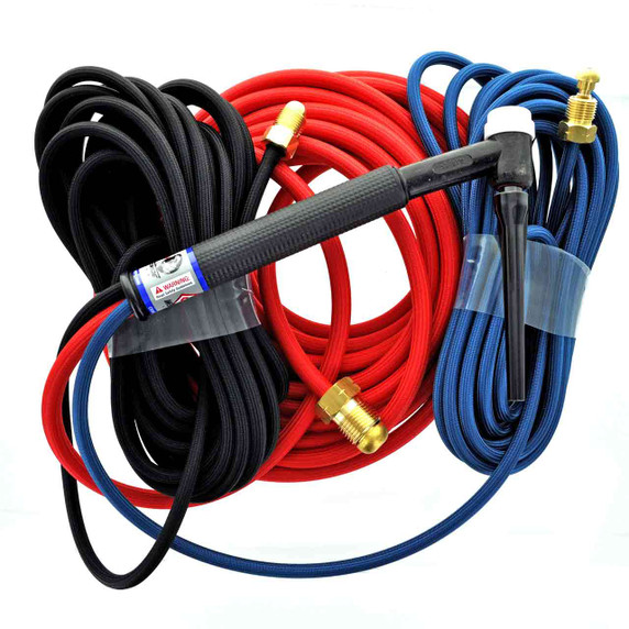 CK TL18 Water Cooled Trim-Line TIG Torch Kit, Flex, 350A, 50', 3-Pc, Super-Flex, TL18-25SF FX