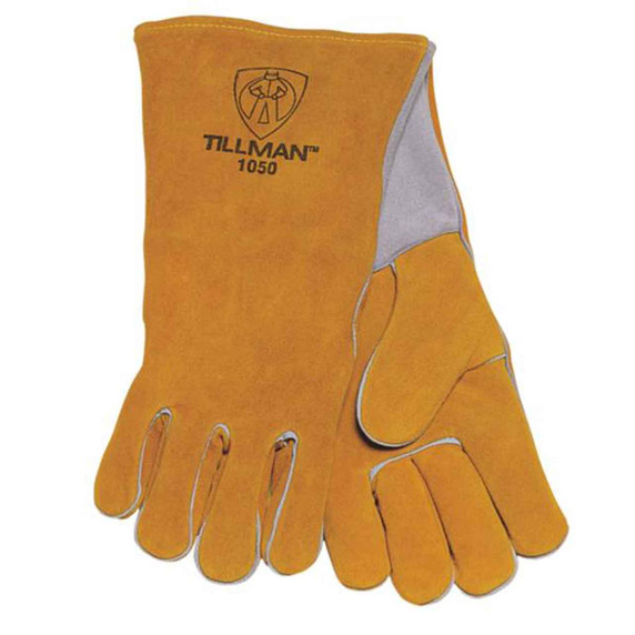 Tillman 1050L 14" Premium Side Split Cowhide Welding Gloves, Large