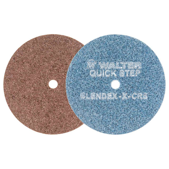 Walter 07R450 4-1/2" Quick-Step Blendex Surface Conditioning Discs Non-Woven Extra Coarse Grit Brown, 10 pack