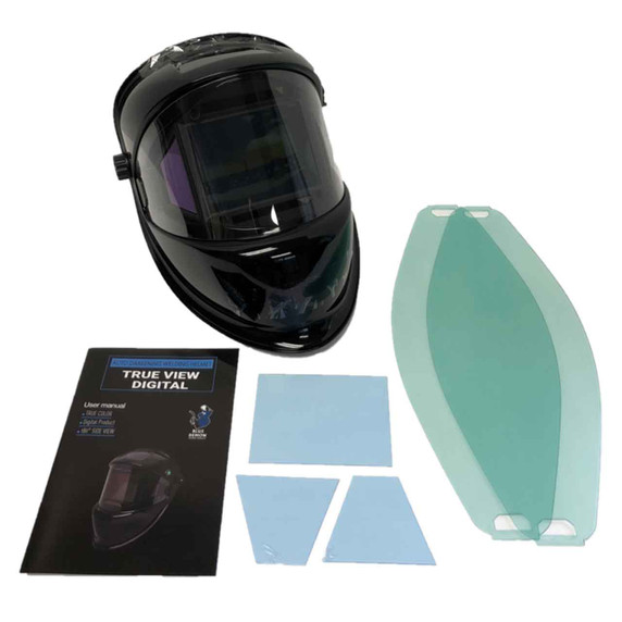 Blue Demon True View Pano Digital Auto Darkening Welding Helmet, BDWH-TRUEVIEW-PANO