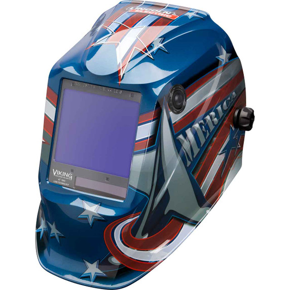 Lincoln Electric K3175-4 Viking 3350 Auto Darkening Welding Helmet with 4C Lens Technology, All American