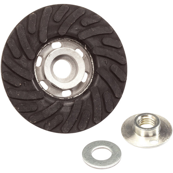 United Abrasives SAIT 95011 4-1/2"x5/8" Spiralcool Backing Pad for Resin Fiber Discs Medium Density