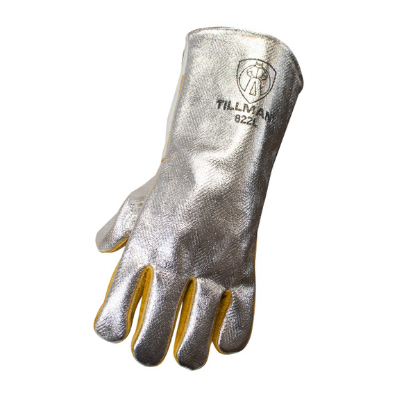 Tillman 822 14" Aluminized Carbon Made With Kevlar Welding Glove, Left Hand Only, Large