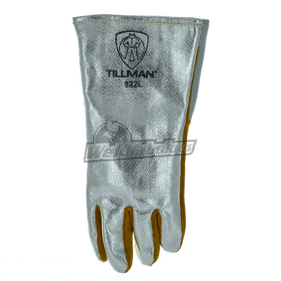 Tillman 822 14" Aluminized Carbon Made With Kevlar Welding Glove, Left Hand Only, Large