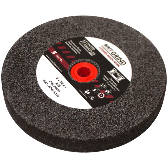 United Abrasives SAIT 28000 6x3/4x1 A36 Aluminum Oxide General Purpose Bench Grinding Wheel