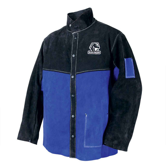 Black Stallion JL1030-BB Color Block Leather Welding Jacket, 3X-Large