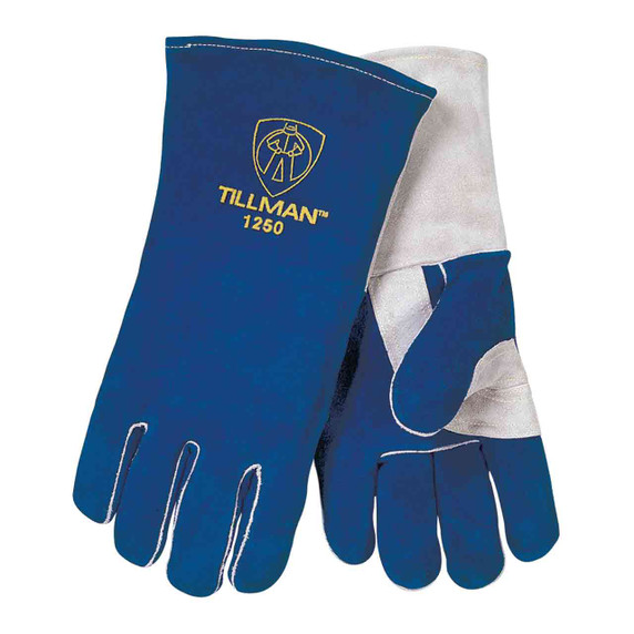Tillman 1250 14" Premium Insulated Split Cowhide Welding Gloves, Large, 12 pack