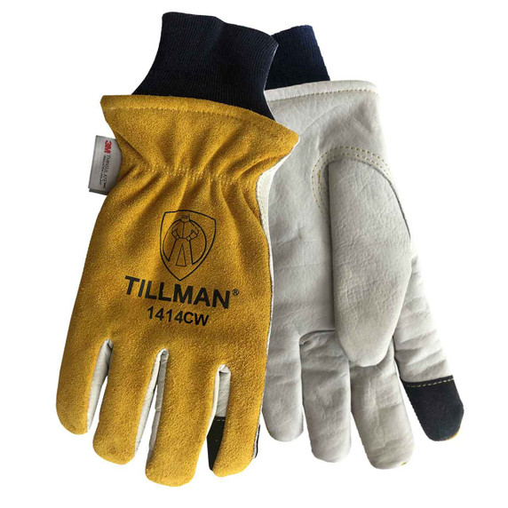 Tillman 1414CW Top Grain Cowhide Winter Drivers Gloves, 2X-Large