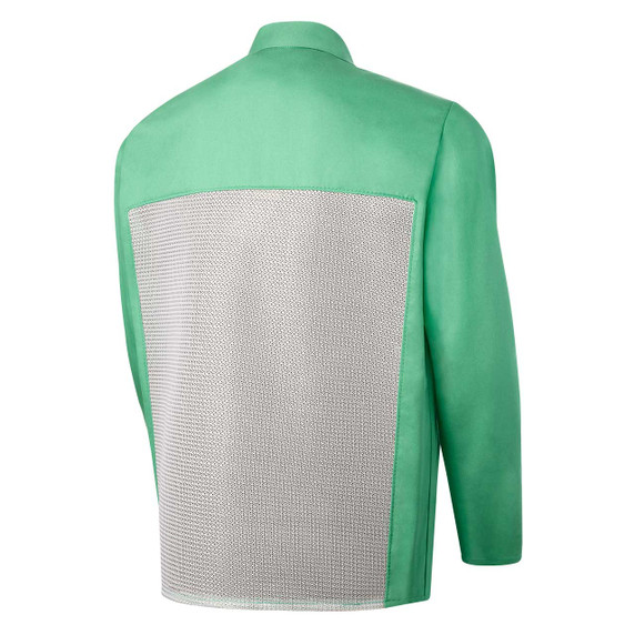 Steiner 1030MB-5X 30" Flame Resistant Cotton Jacket with Mesh Back, Green, 5X-Large