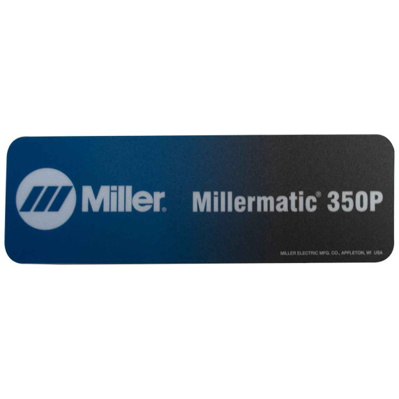 Miller 213935 Label, Nameplate Millermatic 350P