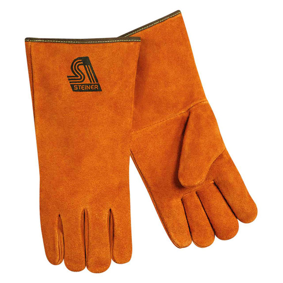 Steiner 2119C Premium Side Split Cowhide Stick Welding Gloves Cotton Lined X-Small