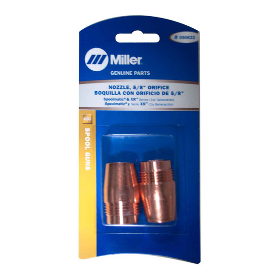Miller 050622 Nozzle, 5/8 Orf X 1-5/8 Large, 2 pack