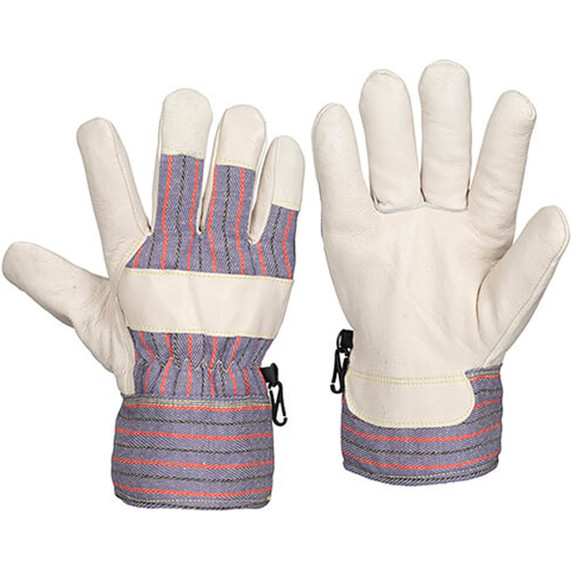 Tillman 1565 Top Grain Pigskin & Canvas Winter Gloves, Thinsulate™ Lined, Large