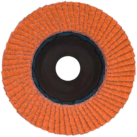 Norton 66261132123 6x7/8” Blaze R980P Ceramic Alumina Type 27 Quick Trim Flap Discs, 40 Grit, Coarse, 10 pack
