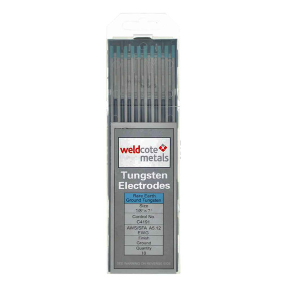 Weldcote TUNG18X7RE Rare Earth Tungsten Electrode 1/8 X 7", 10 pack