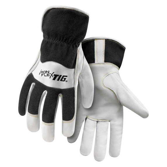 Steiner 0261 IronFlex TIG Premium Kidskin TIG Welding Glove, FR Cotton Back, Cotton Fleece Lined, Slip-On Cuff, X-Large