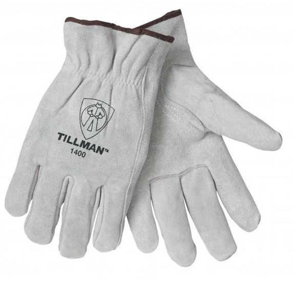 Tillman 1400XLB White Shoulder Split Cowhide Drivers Gloves, X-Large, 12 pack