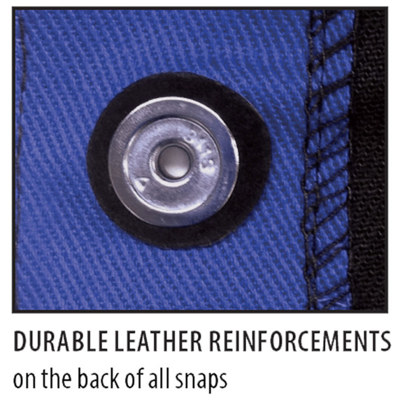 Black Stallion / Weldfabulous BXRB9C BSX Contoured FR Cotton Welding Jacket, Royal Blue, X-Large