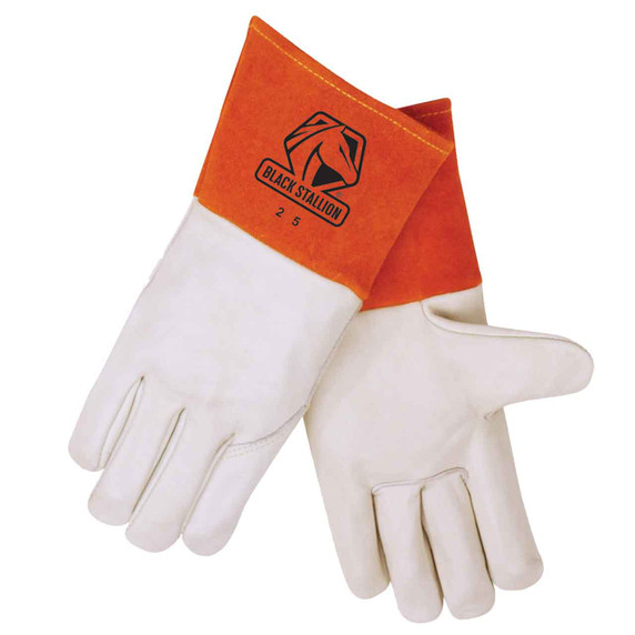 Black Stallion 25 Premium Grain Cowhide MIG Glove, Large